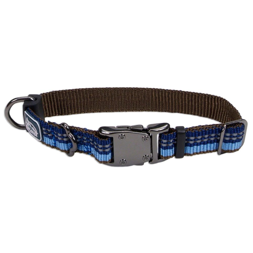 Reflective Nylon Adjustable Dog Collar – Sapphire | Collars, Leashes & Harnesses Collars, Leashes & Harnesses Collars, Leashes & Harnesses