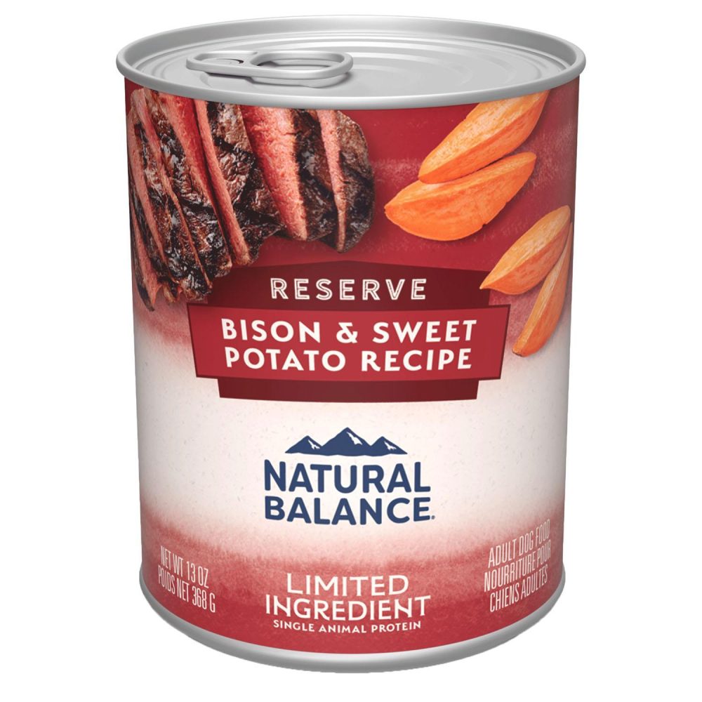 Reserve Limited Ingredient Bison & Sweet Potato Recipe Adult Dog Food  / 13 oz – 12 pk | Wet Food Dog Dog