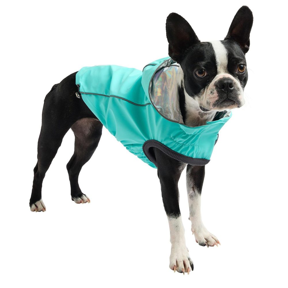 Reversible Raincoat – Neon Aqua and Iridescent | Clothing & Accessories Clothing & Accessories Clothing & Accessories