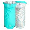 Reversible Raincoat – Neon Aqua and Iridescent | Clothing & Accessories Clothing & Accessories Clothing & Accessories