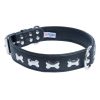 Rotterdam Bones Leather Collar – Black | Collars, Leashes & Harnesses Collars, Leashes & Harnesses Collars, Leashes & Harnesses