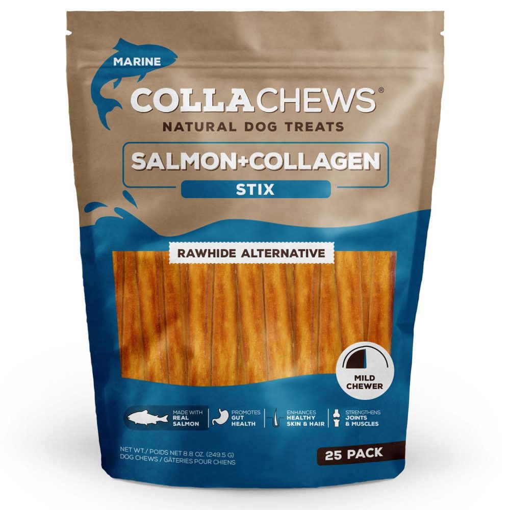 Salmon Collagen 5in Sticks Dog Treats | Bones & Chews Bones & Chews Bones & Chews