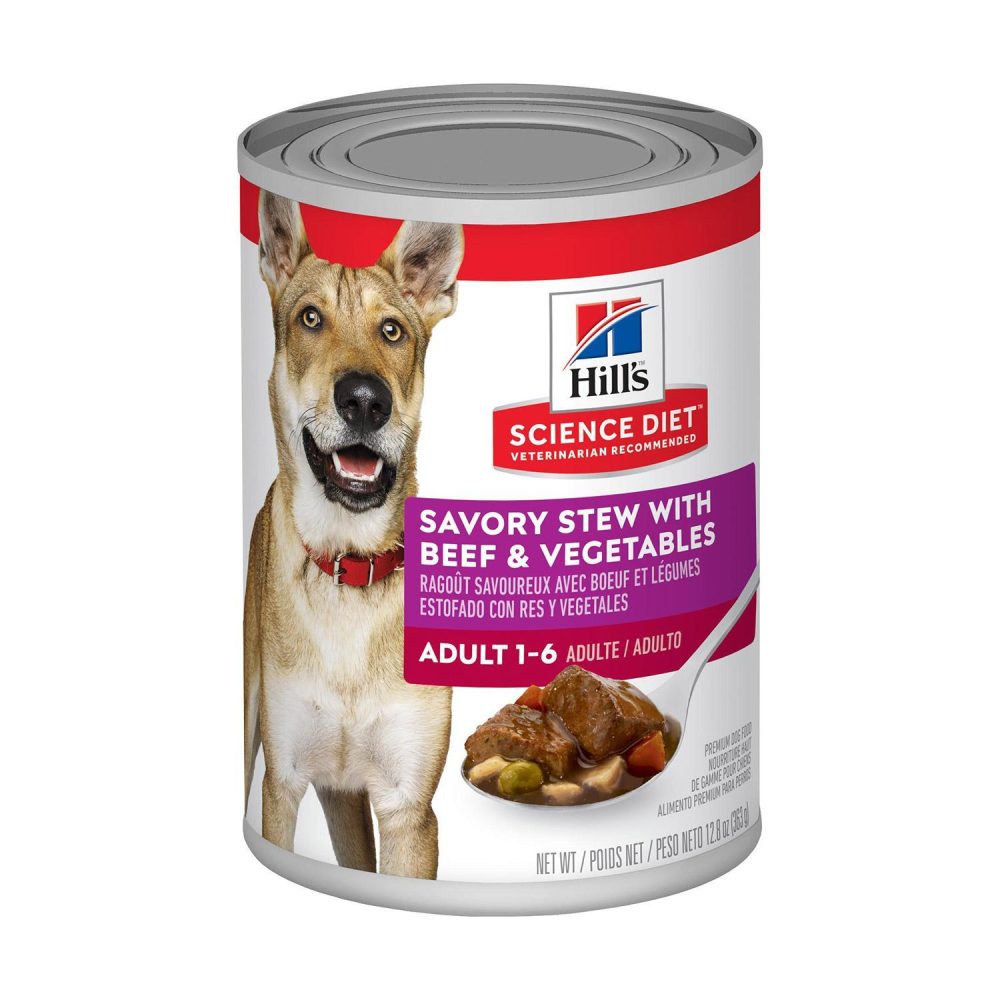 Savory Stew With Beef & Vetegables Adult Dog Food / 12.8 oz – 12 pk | Wet Food Dog Dog