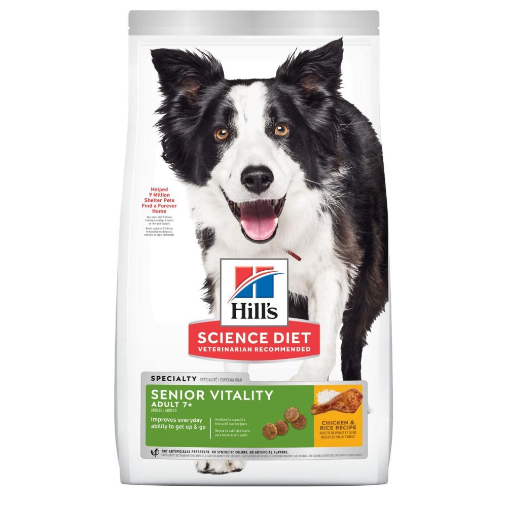 Senior Vitality Chicken & Rice Recipe Adult 7+ Dog Food | Dry Food Dog Dog