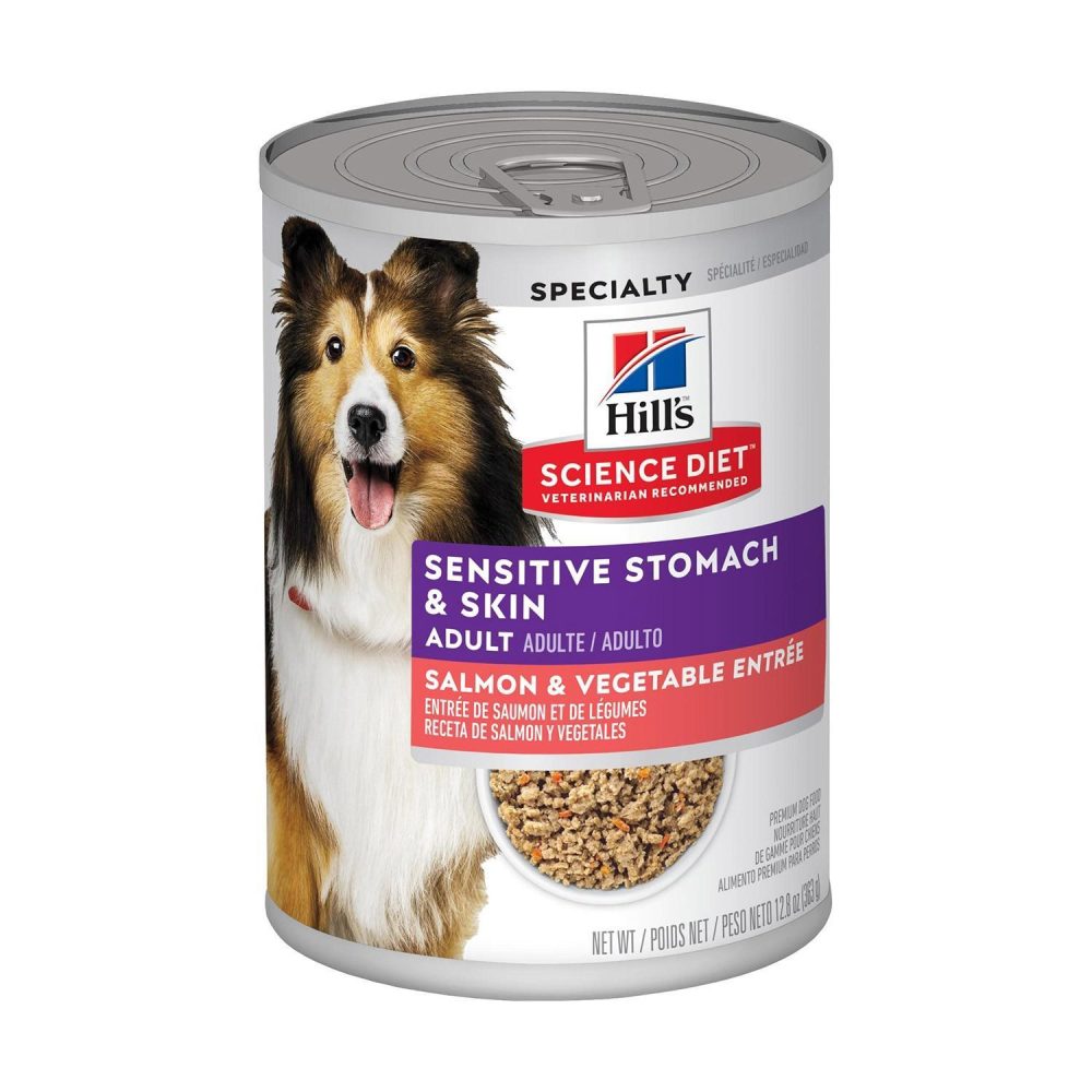 Sensitive Stomach & Skin Salmon & Vegetable Entree Adult Dog Food / 12.8 oz – 12 pk | Wet Food Dog Dog