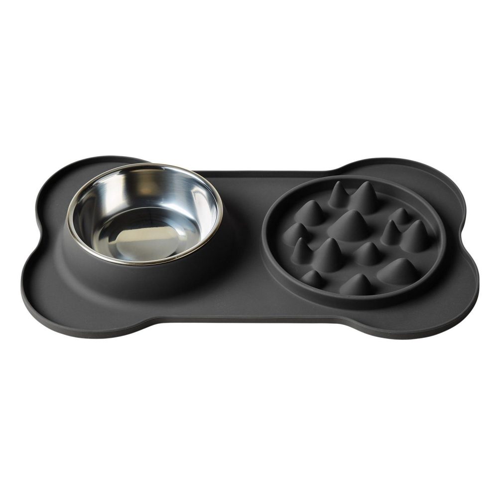 Silicone Slow Feeder Charcoal | Bowls & Feeding Bowls & Feeding Bowls & Feeding