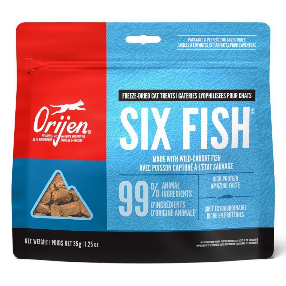 Six Fish Freeze-Dried Cat Treats | Treats Cat Cat