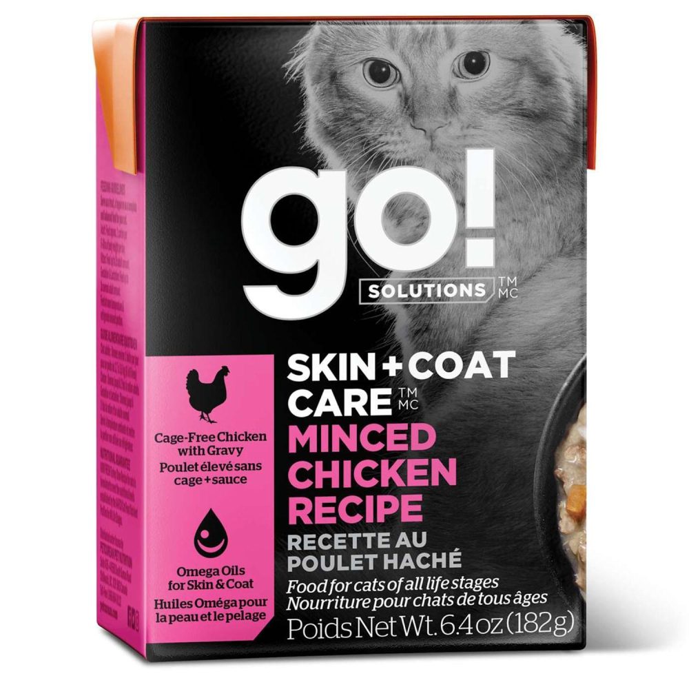 Skin + Coat Care Minced Chicken With Grains Recipe Cat Food / 6.4 oz – 24 pk | Wet Food Cat Cat