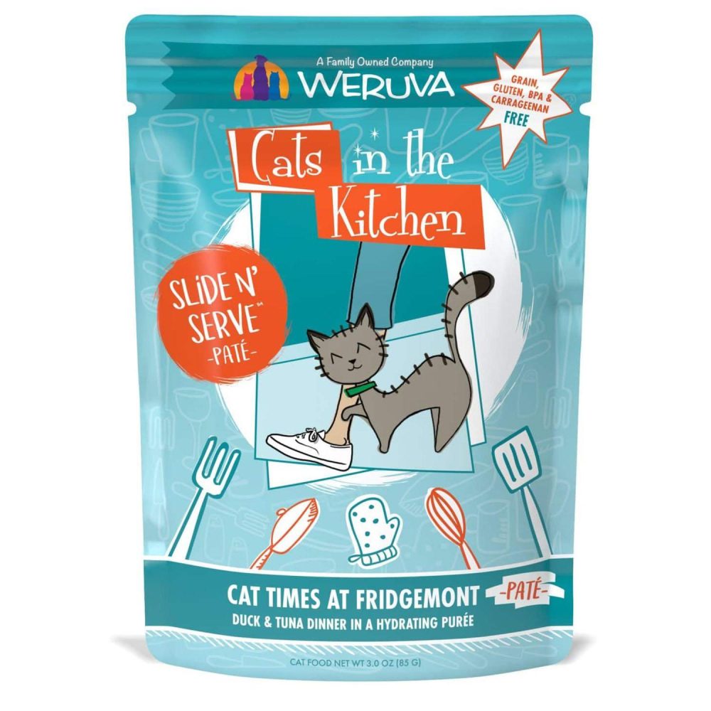 Slide N’ Serve Pate Cat Times at Fridgemont Duck & Tuna Dinner Cat Food / 3 oz – 12 pk | Wet Food Cat Cat