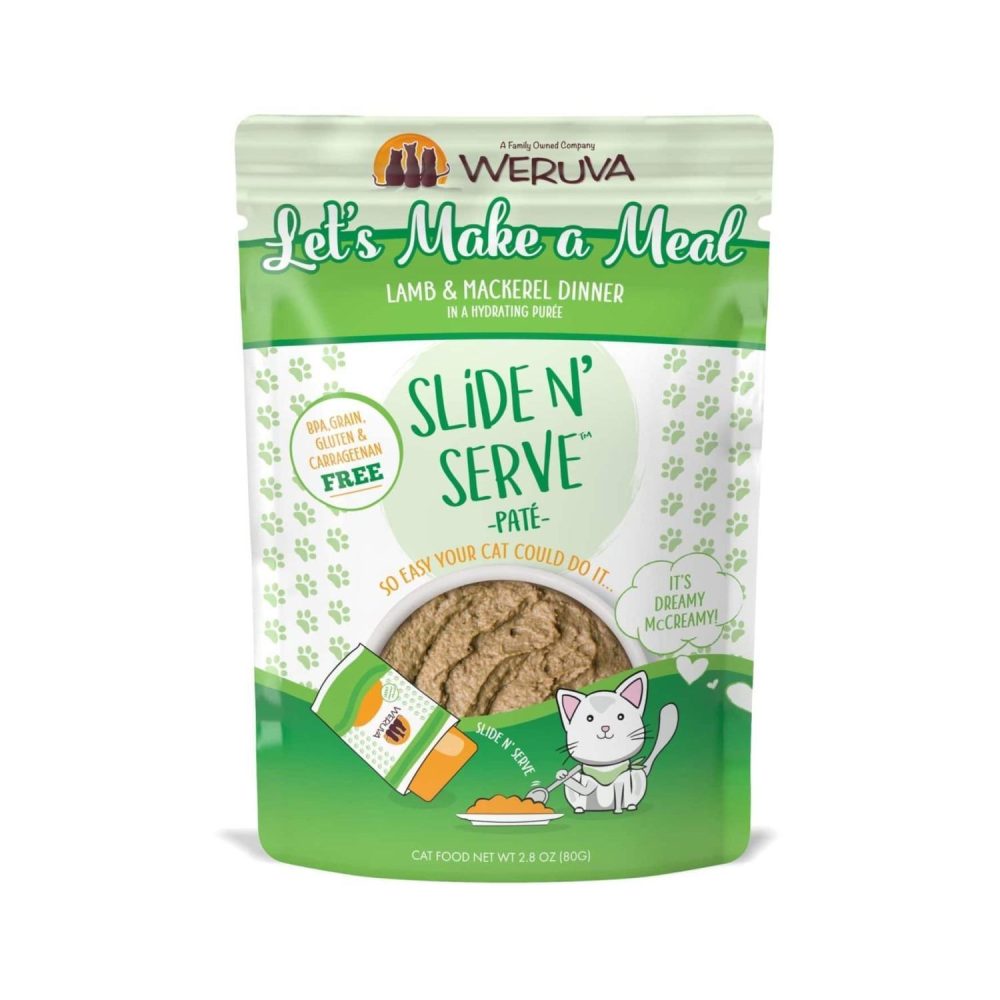 Slide N’Serve Pate Let’s Make a Meal Lamb & Mackerel Dinner Cat Food / 2.8 oz – 12 pk | Wet Food Cat Cat