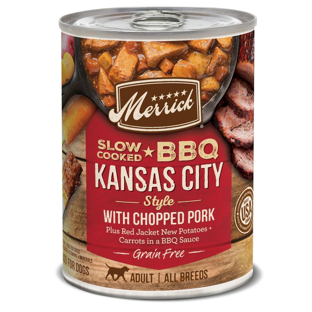 Slow Cooked BBQ Kansas City Style Adult Dog Food / 12.7 oz – 12 pk | Wet Food Dog Dog