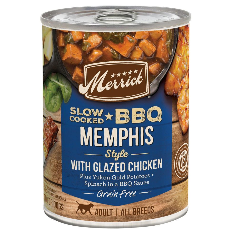 Slow Cooked BBQ Memphis Style Adult Dog Food / 12.7 oz – 12 pk | Wet Food Dog Dog