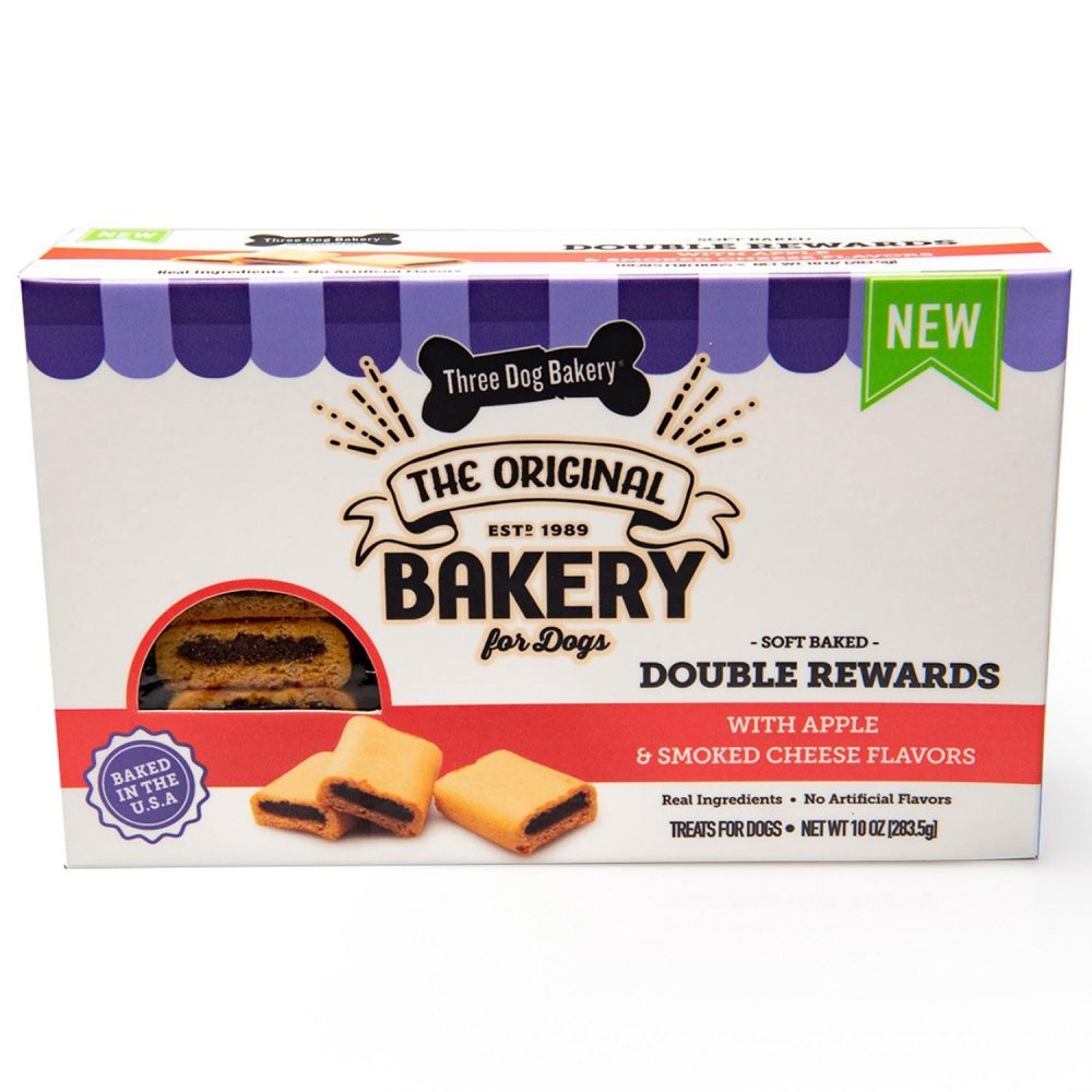 Soft Baked Double Rewards with Apple & Smoked Cheese Flavours Dog Treats | Soft & Chewy Treats Dog Dog