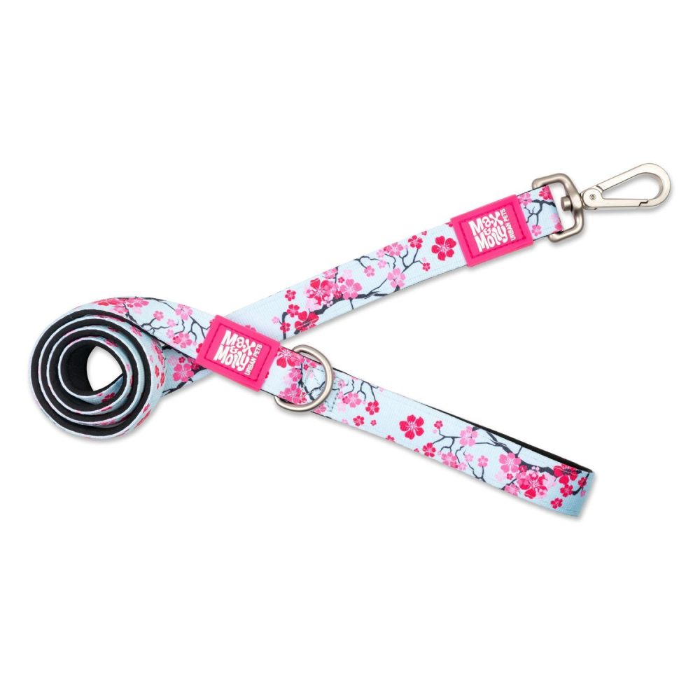 Soft Padded Neoprene Dog Leash 1in Cherry Bloom | Collars, Leashes & Harnesses Collars, Leashes & Harnesses Collars, Leashes & Harnesses