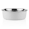 Stainless Steel White Dog Bowl | Bowls & Feeding Bowls & Feeding Bowls & Feeding