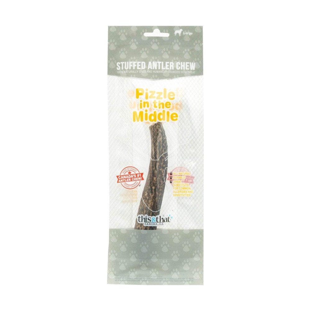 Stuffed Antler Chew – Pizzle in the Middle | Bones & Chews Bones & Chews Bones & Chews