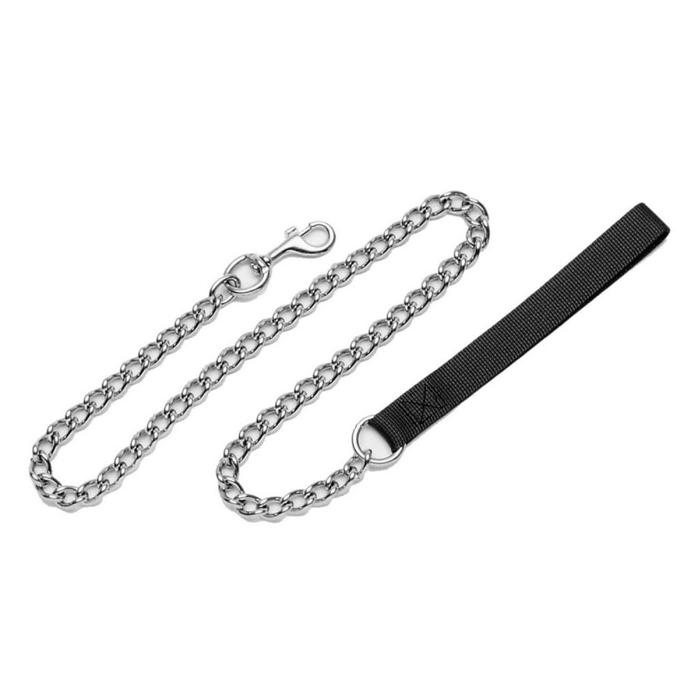 Titan Chain & Nylon Handle Dog Leash Black | Collars, Leashes & Harnesses Collars, Leashes & Harnesses Collars, Leashes & Harnesses