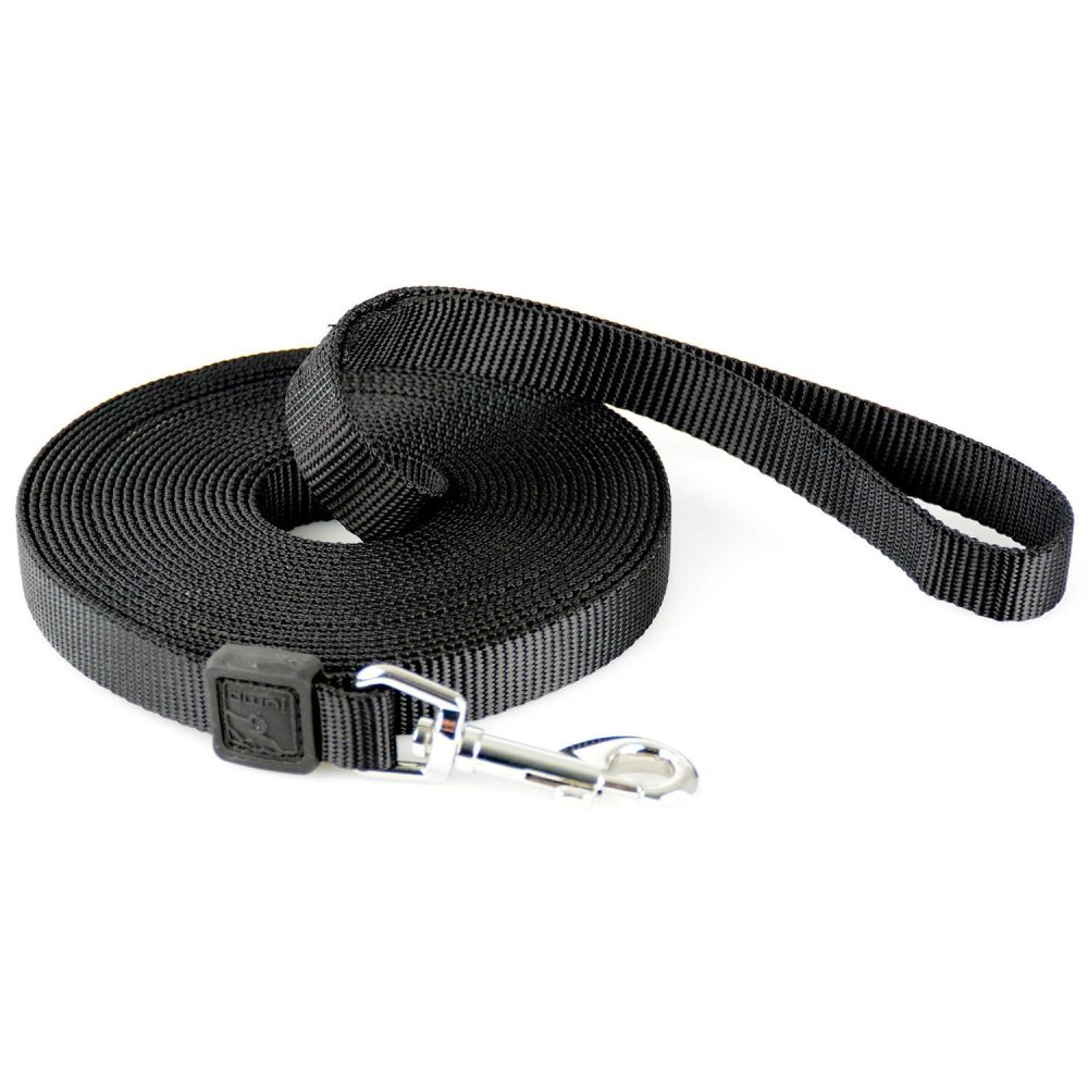 Training 5/8in Black Dog Lead | Training & Behaviour Collars, Leashes & Harnesses Collars, Leashes & Harnesses