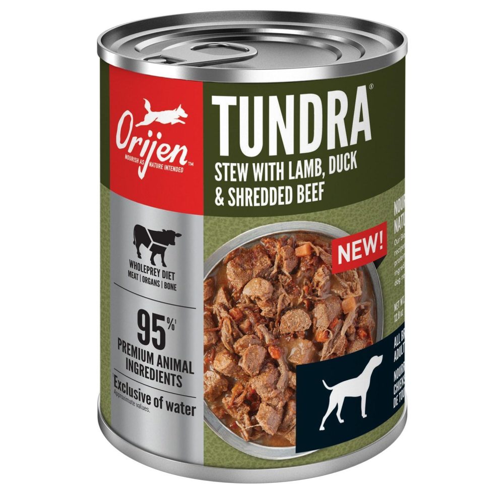 Tundra Lamb, Duck & Shredded Beef Dog Food / 12.8 oz – 12 pk | Wet Food Dog Dog