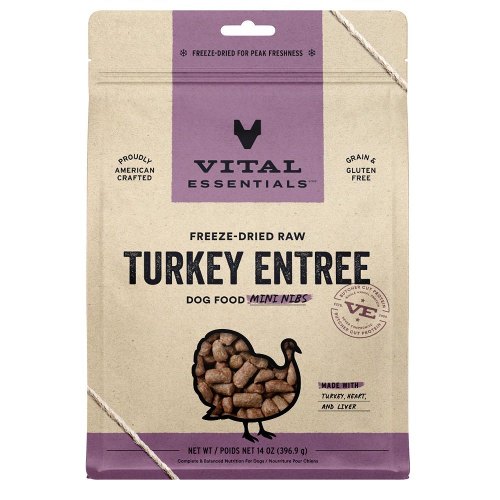 Turkey Entree Mini Nibs Dog Food | Freeze Dried Food Dog Dog