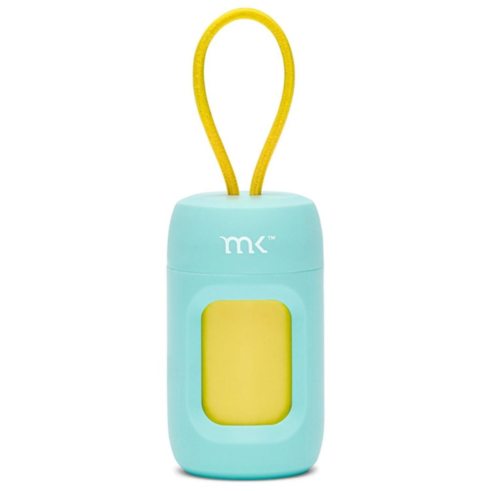 Turquoise Dispenser with Yellow Bags | Clean Up & Potty Pads Clean Up & Potty Pads Clean Up & Potty Pads