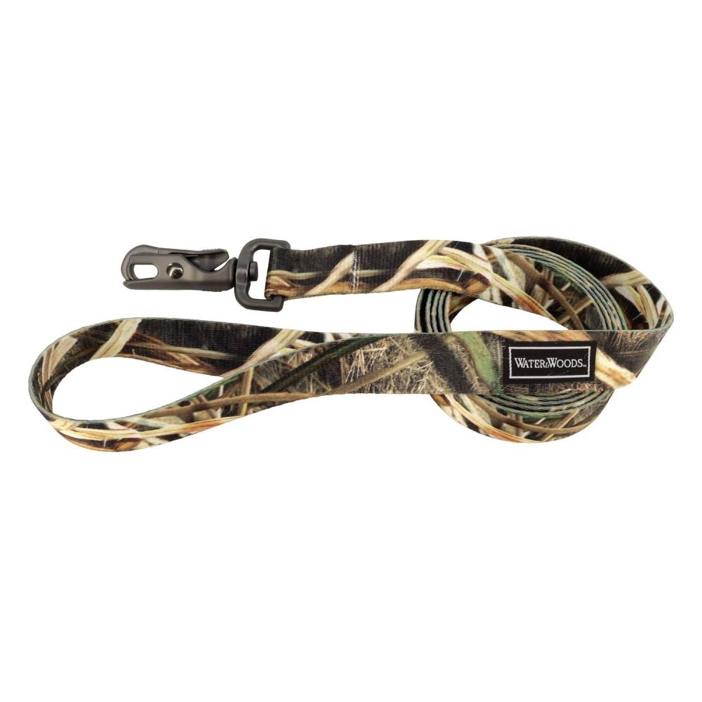 Water and Woods Camo Patterned Dog Leash 1in Brown | Collars, Leashes & Harnesses Collars, Leashes & Harnesses Collars, Leashes & Harnesses