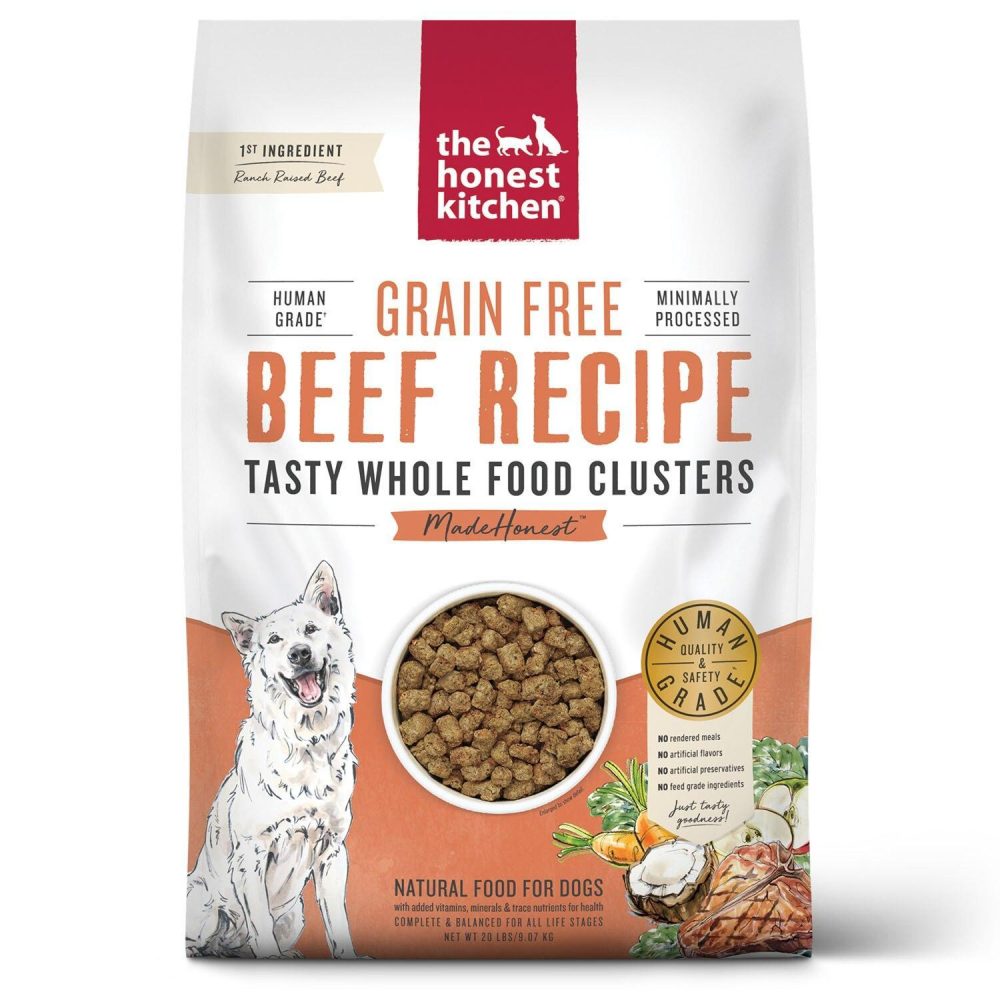 Whole Food Clusters Grain Free Beef Dog Food | Dehydrated & Air Dried Food Dog Dehydrated & Air Dried Food