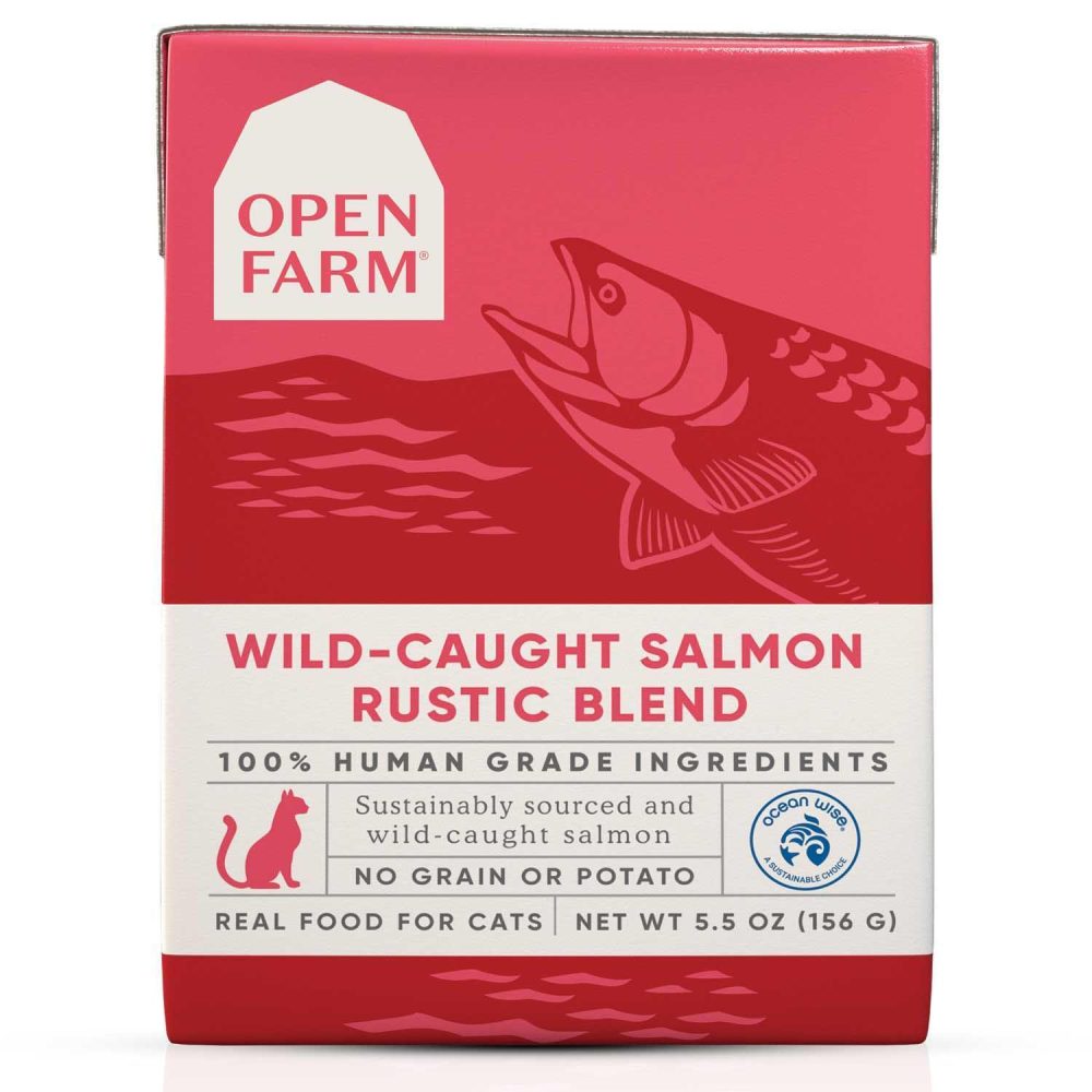 Wild Caught Salmon Rustic Blend Adult Cat Food / 5.5 oz – 12 pk | Wet Food Cat Cat