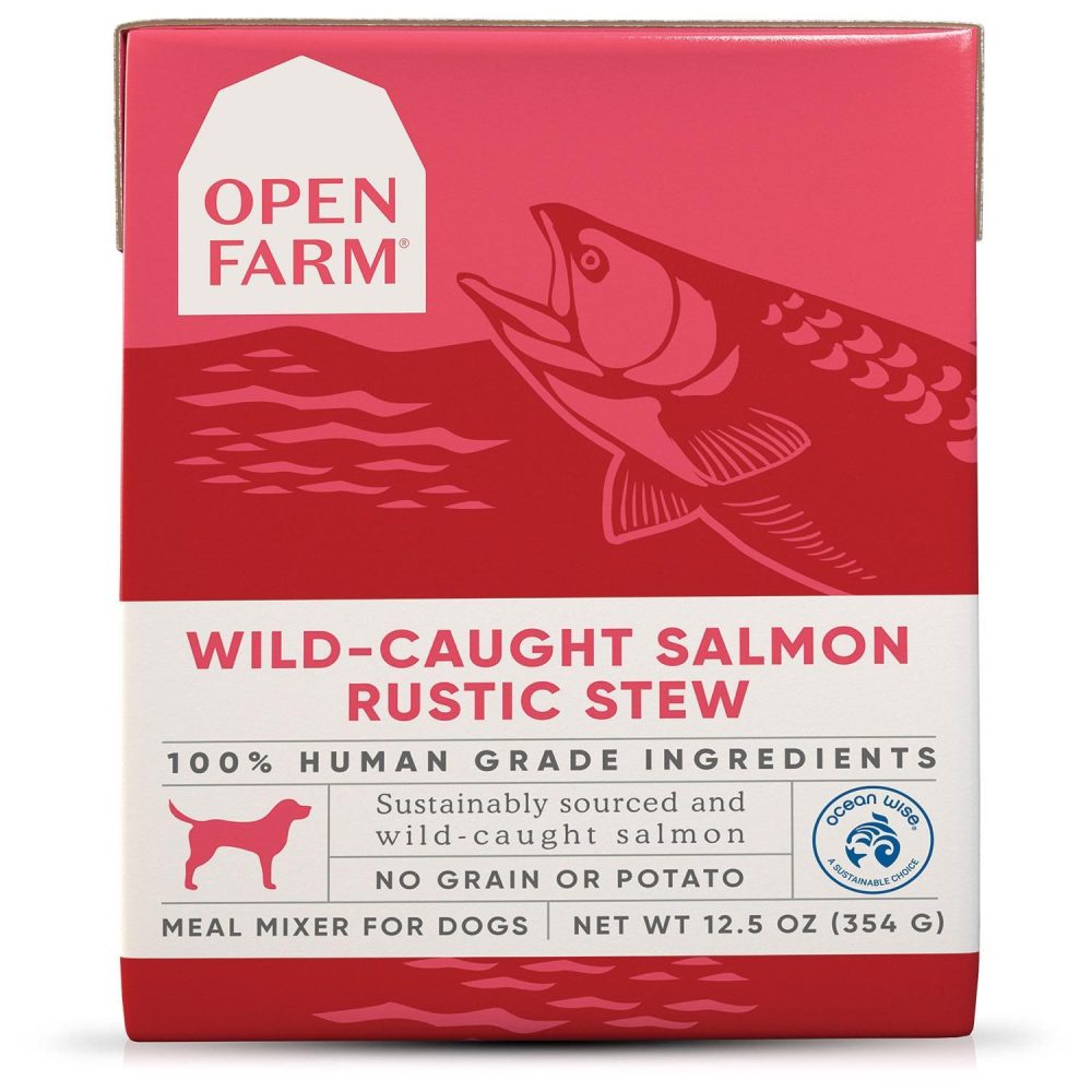 Wild Caught Salmon Rustic Stew Dog Food / 12.5 oz – 12 pk | Wet Food Dog Dog