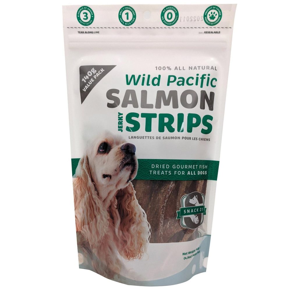 Wild Pacific Salmon Jerky Strips | Bones & Chews Bones & Chews Bones & Chews