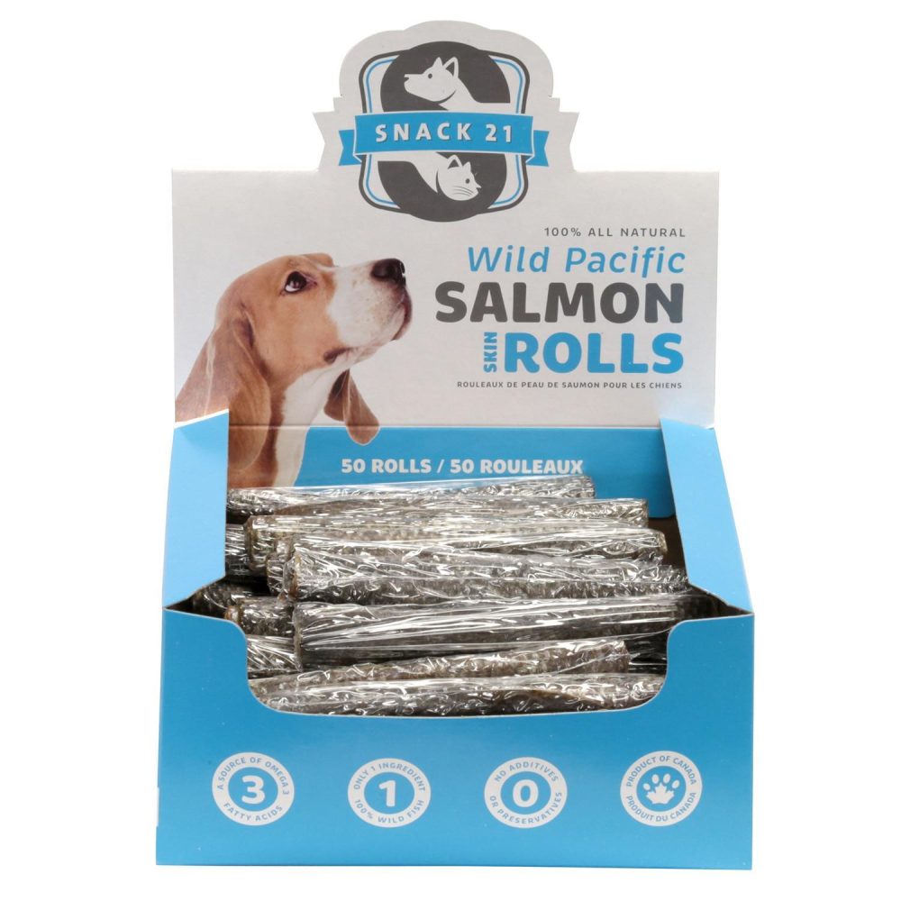 Wild Pacific Salmon Skin Rolls | Bones & Chews Bones & Chews Bones & Chews