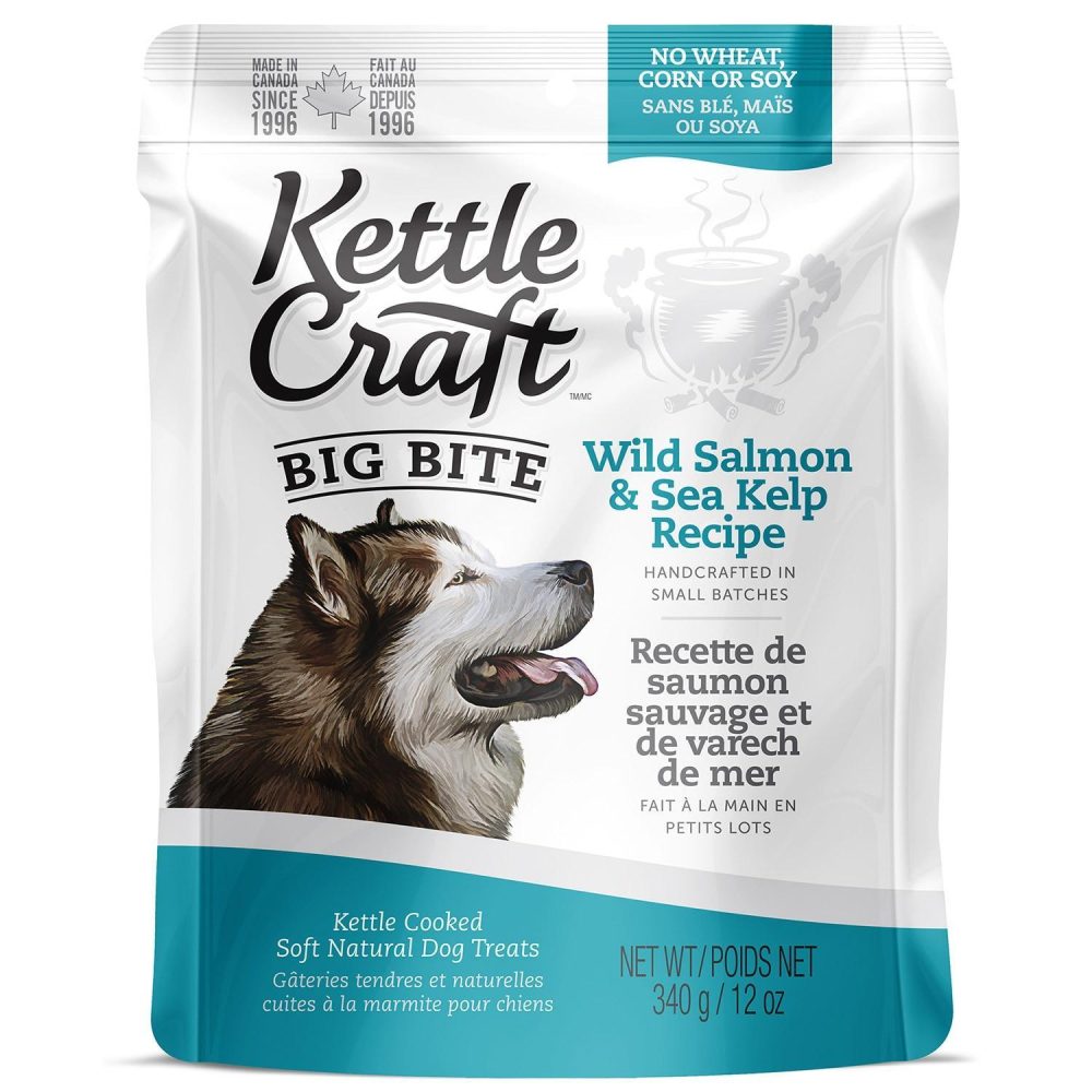 Wild Salmon & Sea Kelp Recipe Big Bite | Soft & Chewy Treats Dog Dog