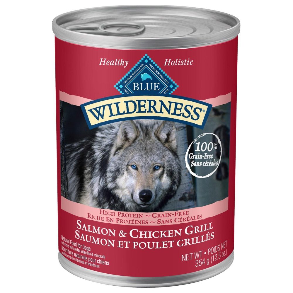 Wilderness Salmon & Chicken Grill Recipe Adult Dog Food / 12.5 oz – 12 pk | Wet Food Dog Dog