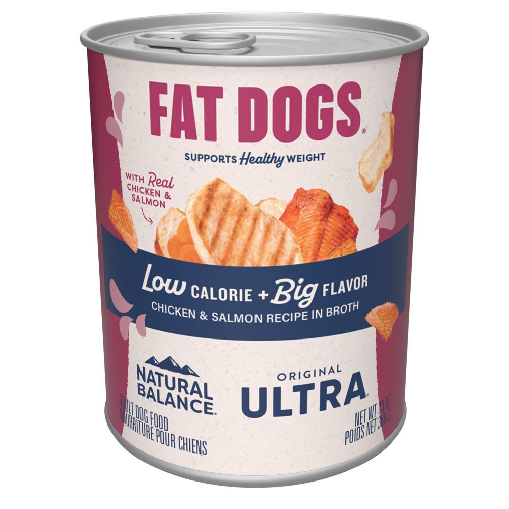 Fat Dogs Original Ultra Chicken & Salmon Recipe Adult Dog Food / 13 oz – 12 pk | Wet Food Dog Dog