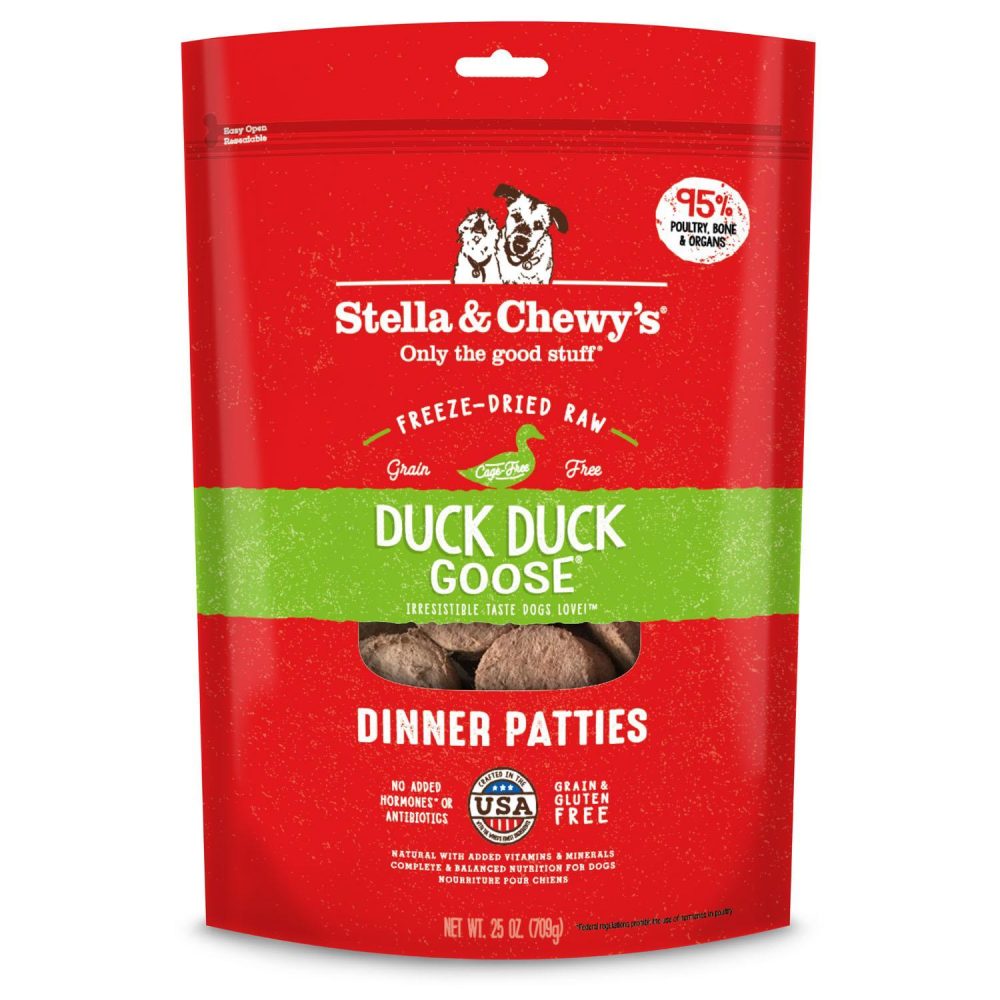 Freeze-Dried Duck Duck Goose Patties Dog Food | Freeze Dried Food Dog Dog