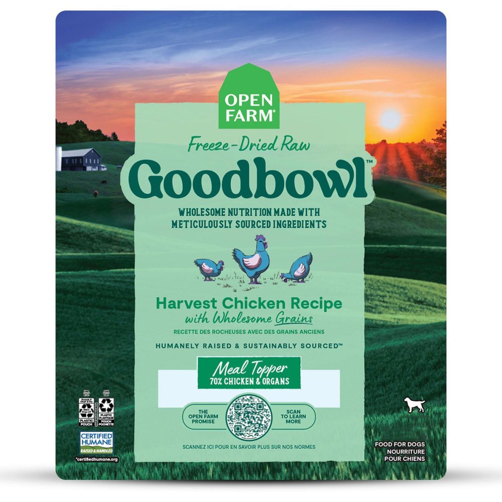 Goodbowl Freeze-Dried Raw Harvest Chicken Recipe With Wholesome Grains Adult Dog Food Topper | Freeze Dried Food Dog Dog