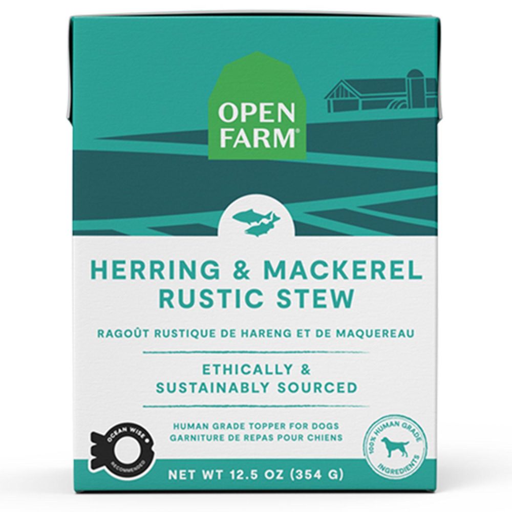 Herring & Mackerel Rustic Stew Adult Dog Food Topper / 12.5 oz – 12 pk | Wet Food Dog Dog