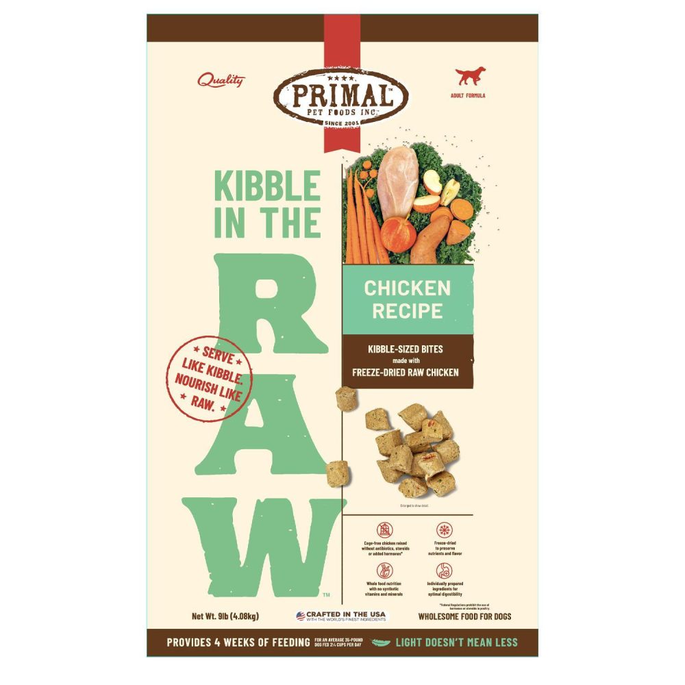 Kibble in the Raw Chicken Recipe Adult Dog Food | Freeze Dried Food Dog Dog