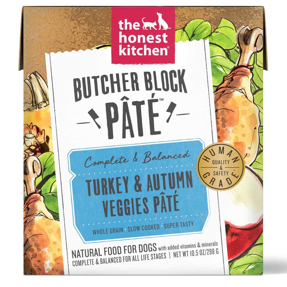 Butcher Block Turkey & Autumn Veggies Pate Dog Food / 10.5 oz – 6 pk | Broths & Food Toppers Broths & Food Toppers Broths & Food Toppers