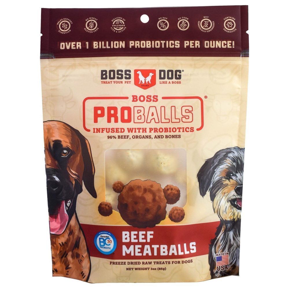 PROBALLS Beef Meatballs | Freeze Dried & Dehydrated Treats Dog Dog